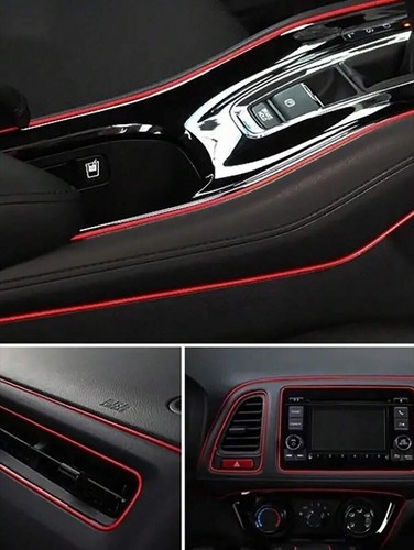 Car interior decor red - 5m,