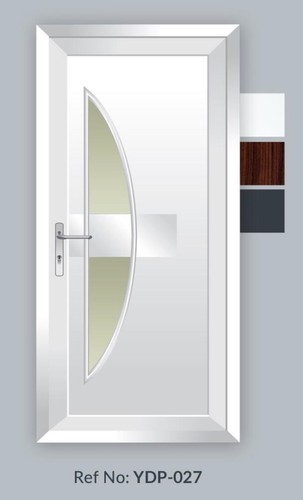 Modern curved glass door - glass,