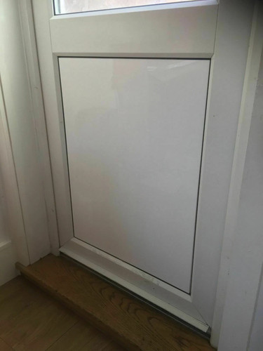 Gloss white back door blanking - back,