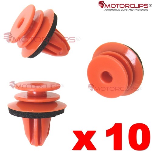 Door card panel trim - door, clips